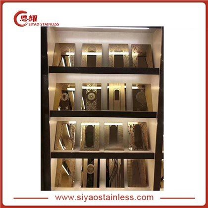 Lembar Pemotongan Laser Stainless Steel Warna Emas