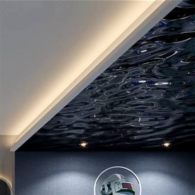 Lembar Riak Air Stainless Steel 304 Membuat Langit-Langit Terlihat Lebih Berk...